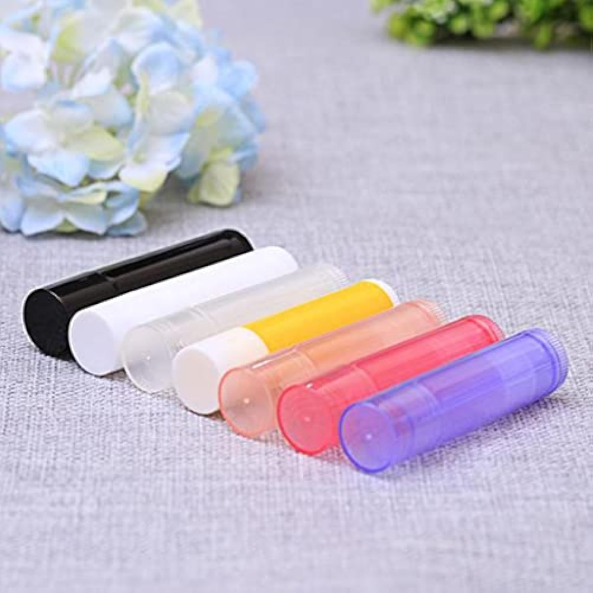 10x 5G Empty Lipstick Tubes Refillable Lip Gloss Balm Bottles Vials Rose Red